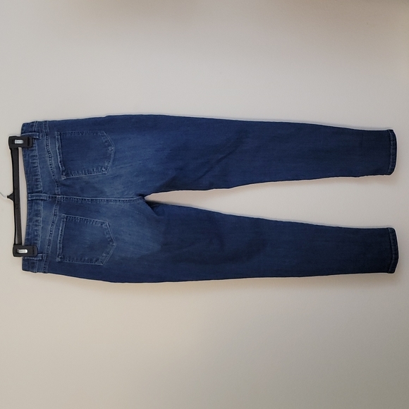 No Boundaries Mid Rise Distressed Skinny Crop Blue Jeans 13 Juniors - Picture 6 of 10